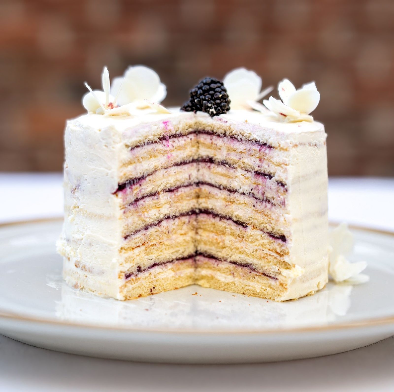 Blackberry Lace Cake