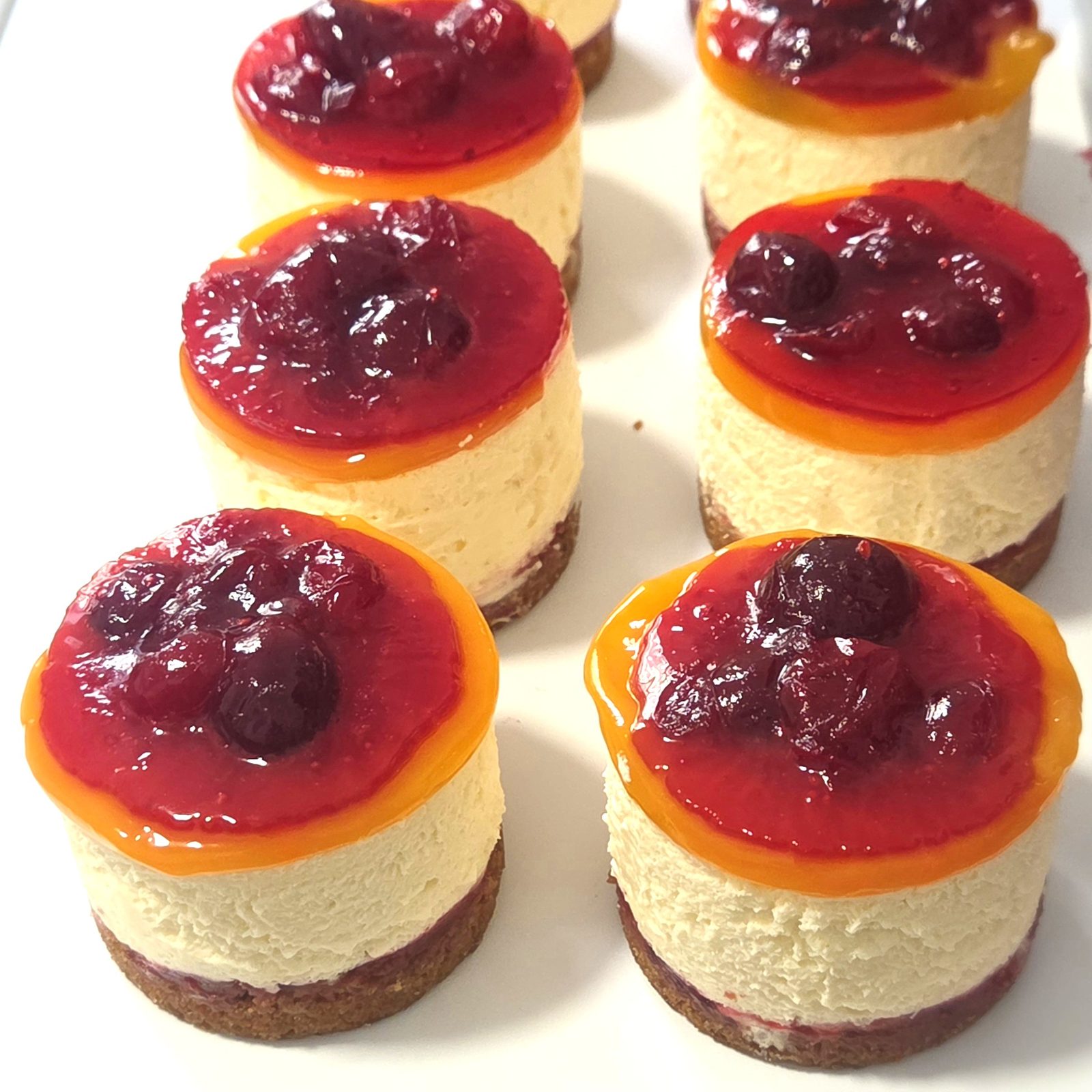 Mini Orange Cranberry Mousse Cake (2 inches))