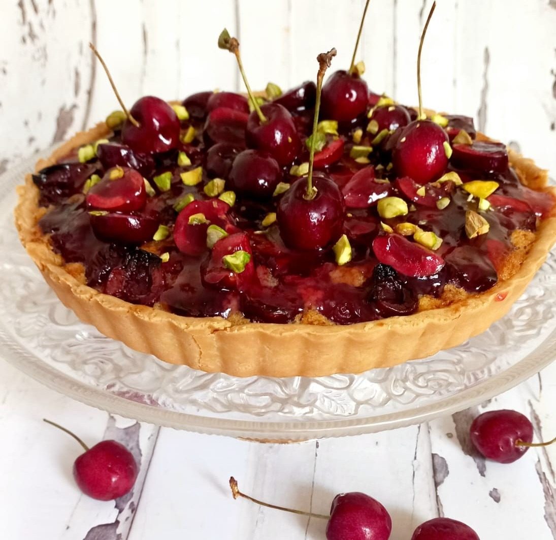 Cherry Pistachio Tart