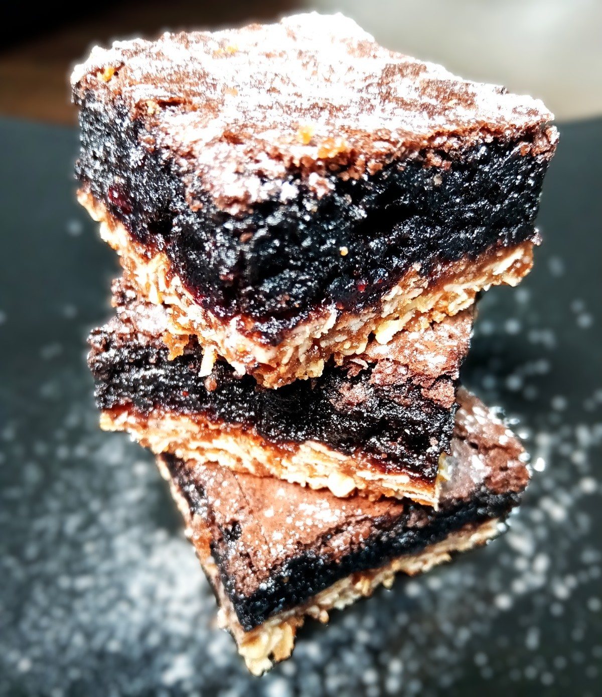 Fudgy Chocolate Cranberry Bars