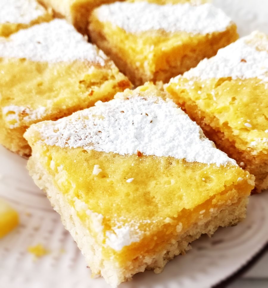 Lemon Coconut Shortbread Squares